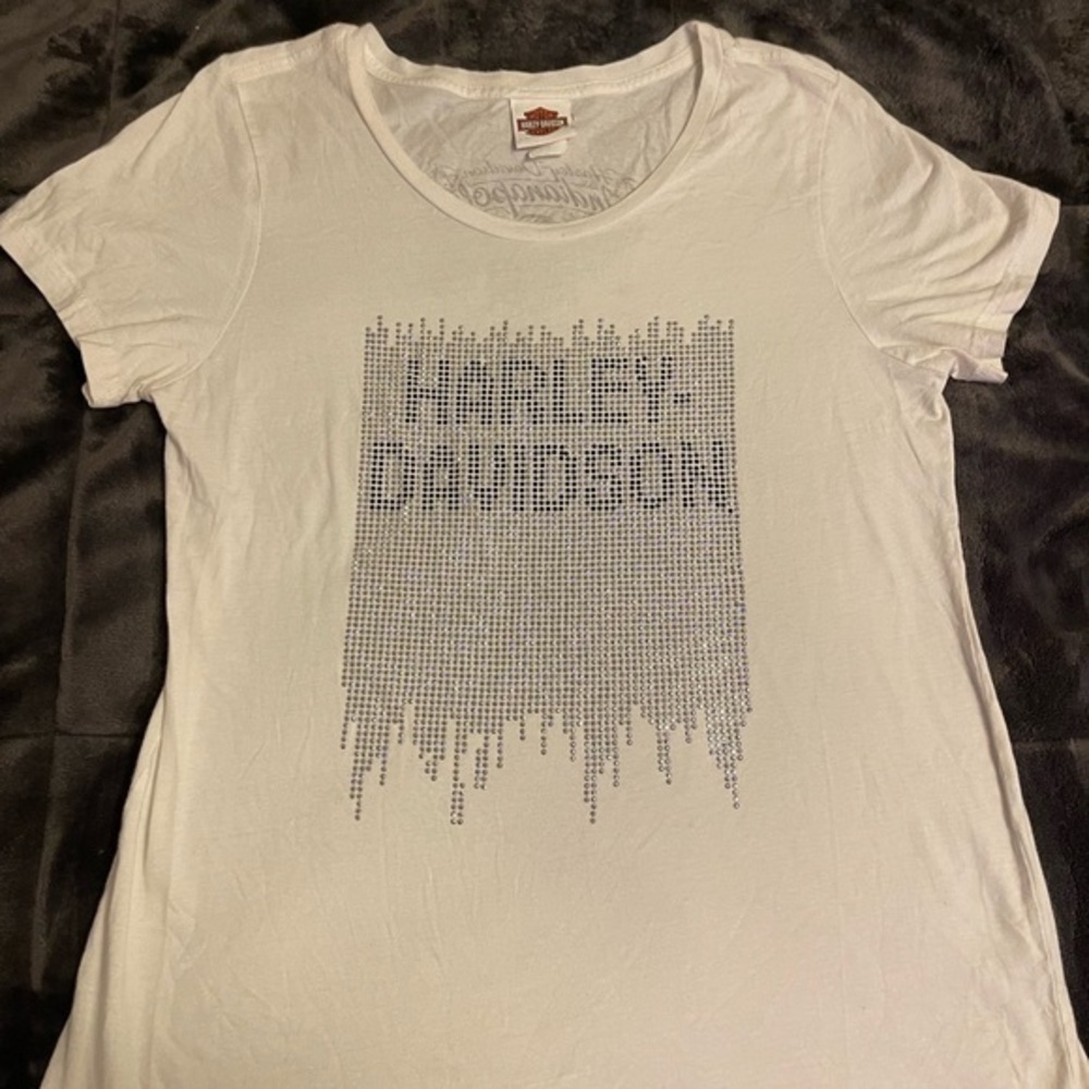 Harley-Davidson White Tee with Logo